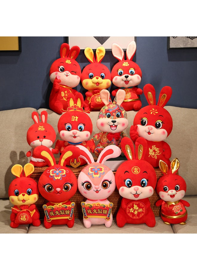 Adorable 2025 Rabbit Year Plush Toy Collectible Doll Year Gift Soft Crystal Ultra-Cute Small Rabbit Mascot Toy For All Ages-Specifications:Year Of The Rabbit-Color:10cm  - Image 3
