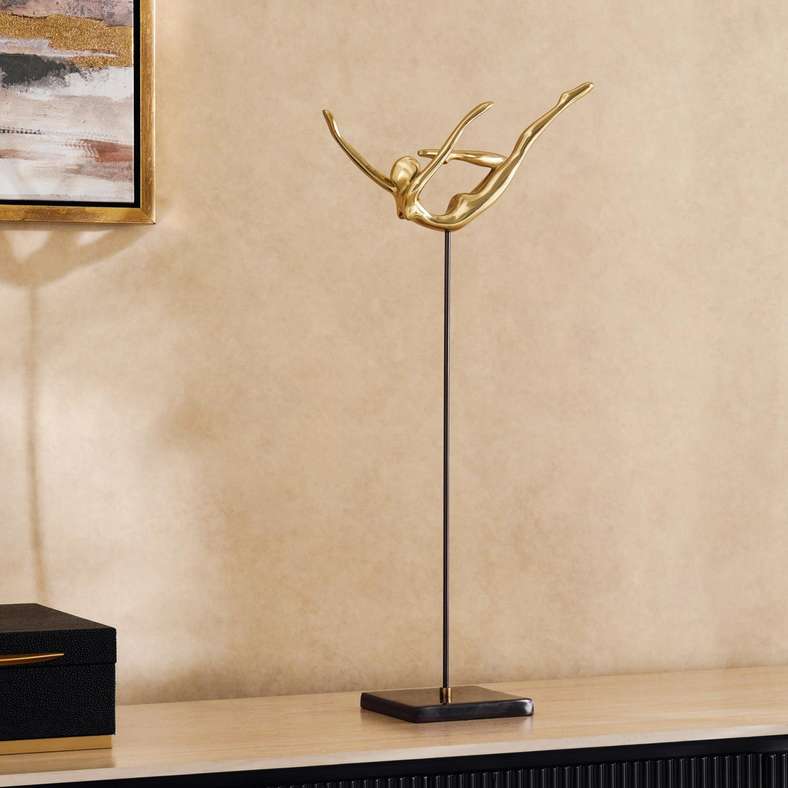 Pan Home Gold Human Sculpture Decor for Home