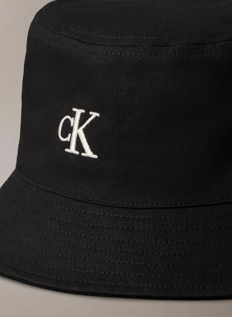 Calvin Klein black Monogram Bucket Hat for Women | Best Price UAE