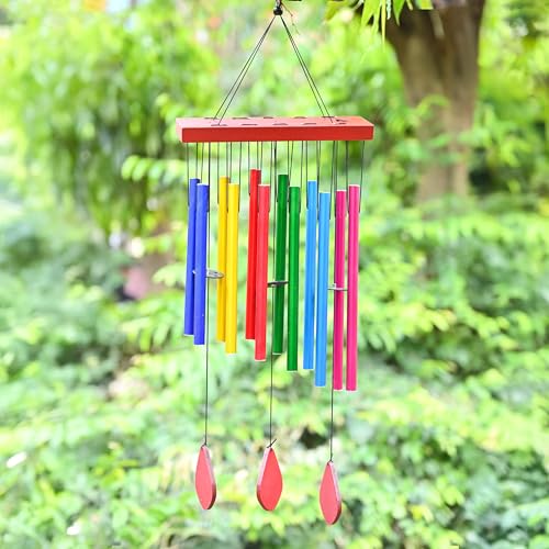 Hindcraft Harmony Multi-Color Wind Chimes for Bedroom & Living Room – Soothing Home Décor, Good Vibes, Thoughtful Gift for Women, Men, Couples, Housewarming, Balcony & Garden Hanging Decoration - Image 5