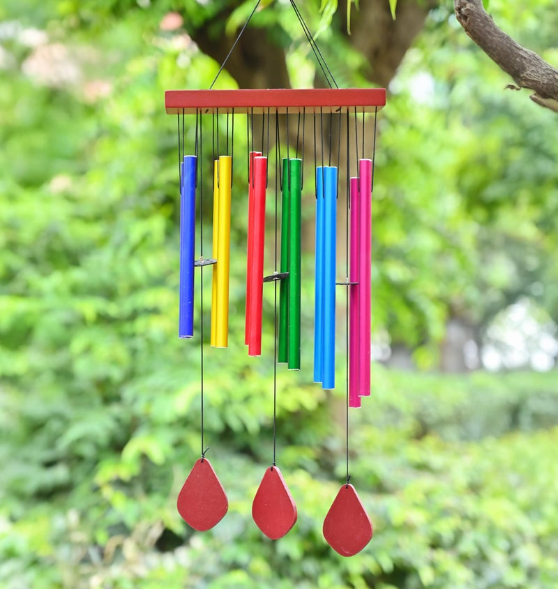 Hindcraft Harmony Multi-Color Wind Chimes for Bedroom & Living Room – Soothing Home Décor, Good Vibes, Thoughtful Gift for Women, Men, Couples, Housewarming, Balcony & Garden Hanging Decoration - Image 2