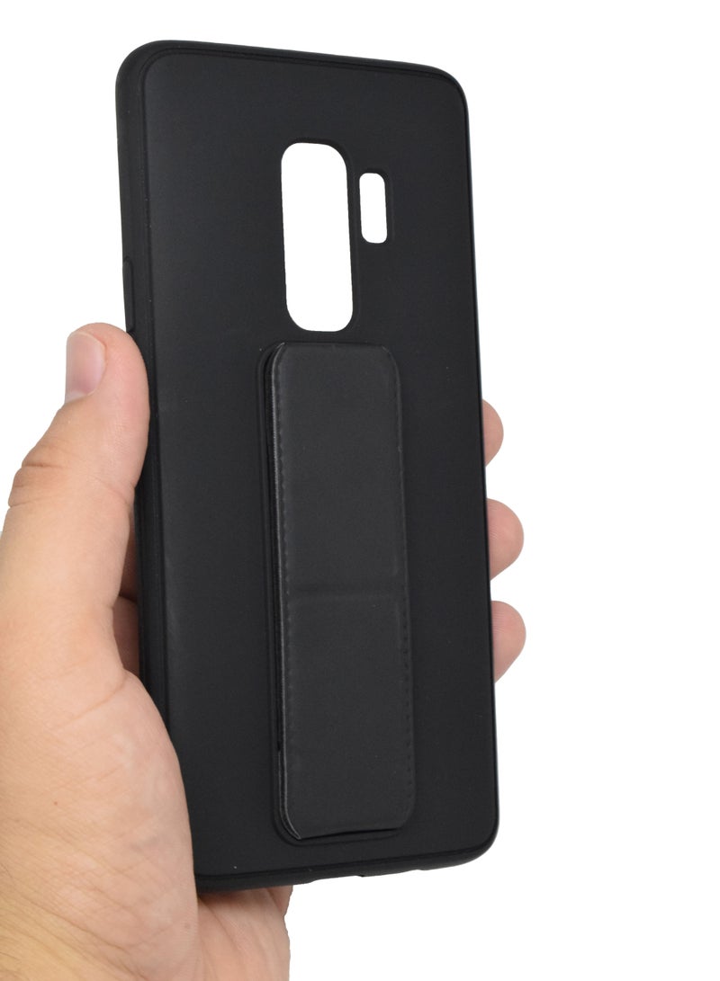 BORTONY Galaxy S9 Plus Case Silicone Camera Protected Shockproof With Finger Grip Stand Cover - Image 3