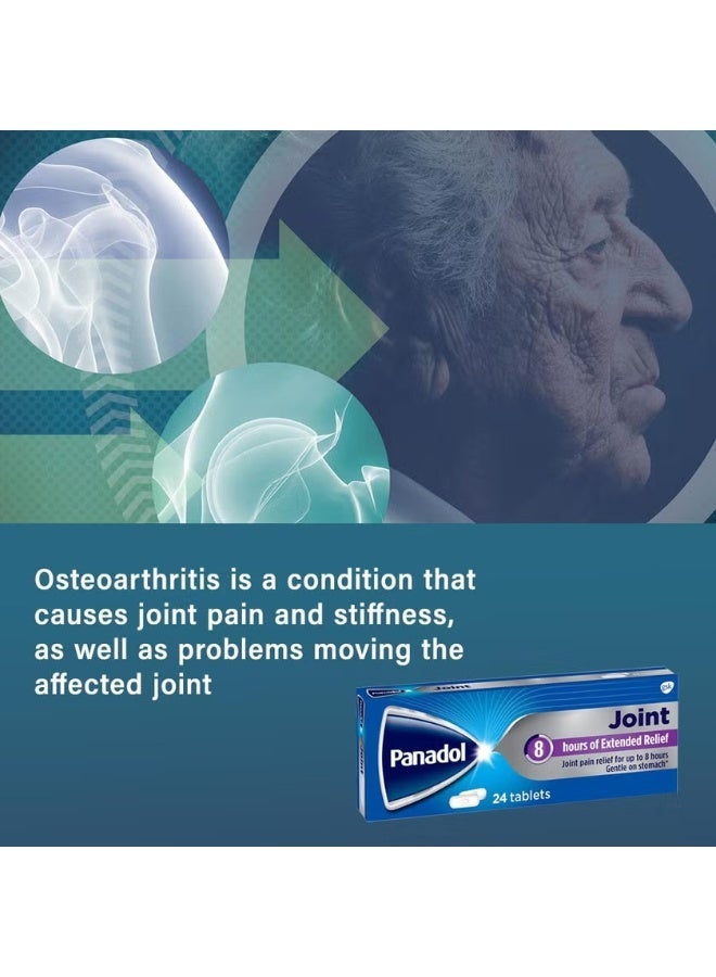 بانادول لصقات تخفيف آلام المفاصل – 24 قطعة | لتخفيف آلام الركبة والظهر والرقبة والكتف والعضلات | تركيبة عشبية طويلة المفعول - Image 1