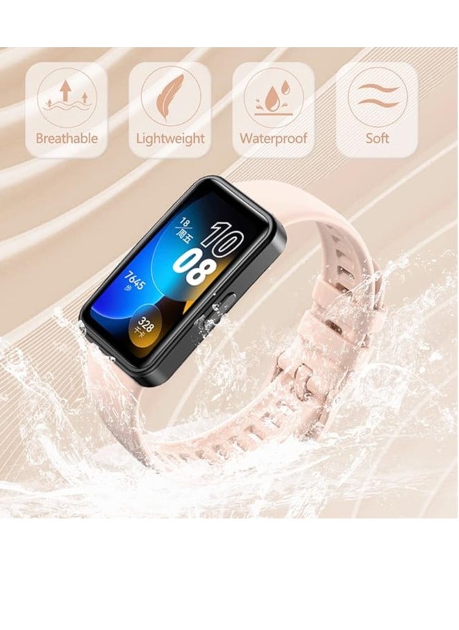 Generic Replacement Strap Compatible for Honor Band 8 Huawei Band 8 Silicone Waterproof Smart Watch Band  - Image 4