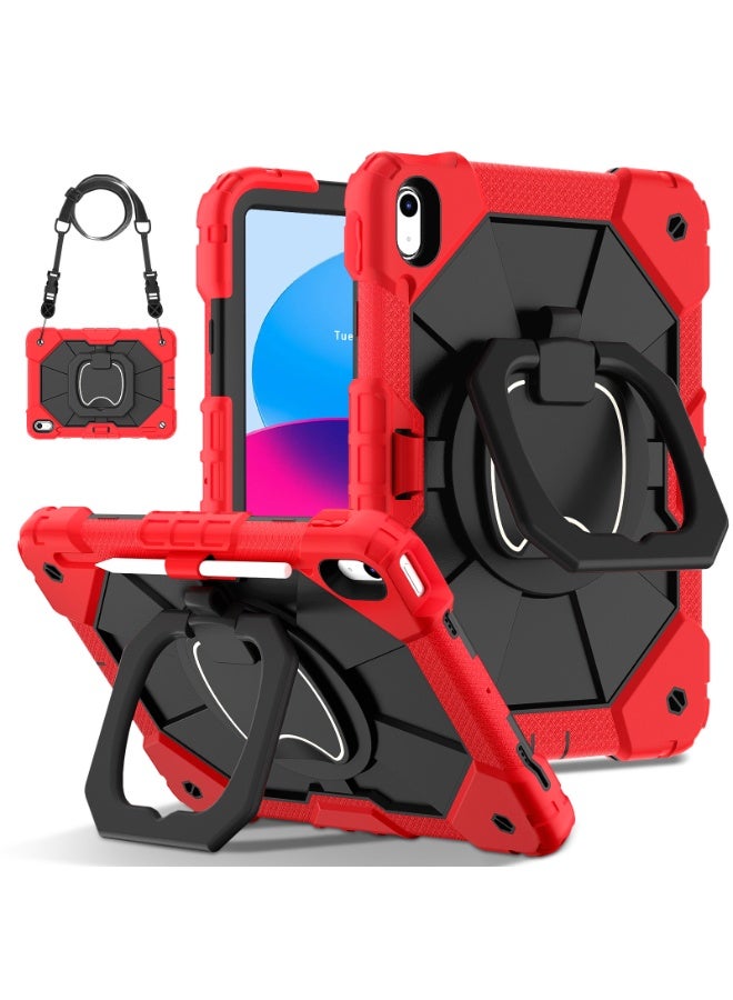 عام غطاء آيباد (A16) الجيل 11 11 بوصة (2025)/الجيل 10 10.9 بوصة (2022) - حماية كاملة من السقوط لآيباد الجيل 10 مع حامل دوار وحافظة قلم - Image 2