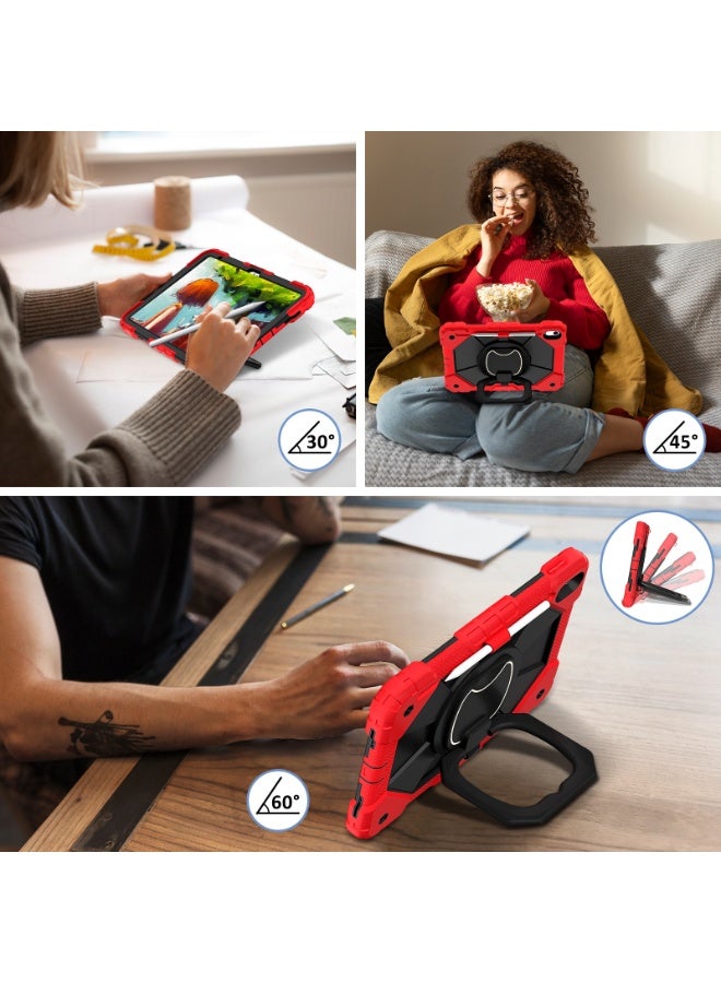 عام غطاء آيباد (A16) الجيل 11 11 بوصة (2025)/الجيل 10 10.9 بوصة (2022) - حماية كاملة من السقوط لآيباد الجيل 10 مع حامل دوار وحافظة قلم - Image 4