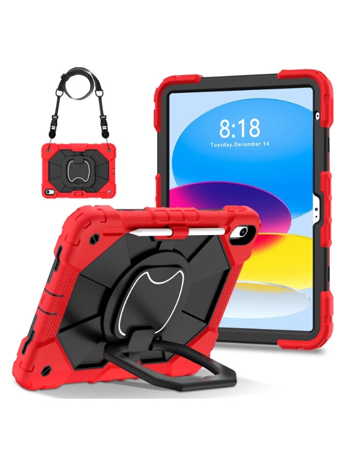 عام غطاء آيباد (A16) الجيل 11 11 بوصة (2025)/الجيل 10 10.9 بوصة (2022) - حماية كاملة من السقوط لآيباد الجيل 10 مع حامل دوار وحافظة قلم - Image 1