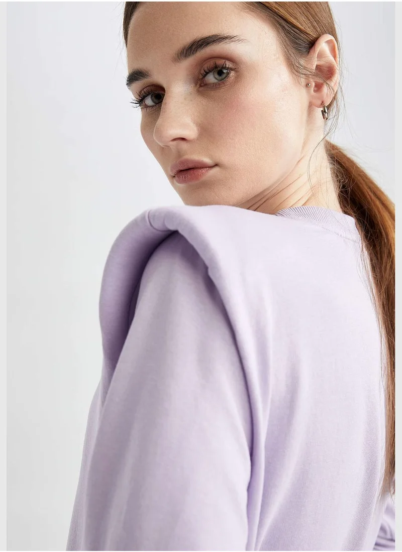 ديفاكتو Relax Fit Sweat Tunic With Shoulderpads