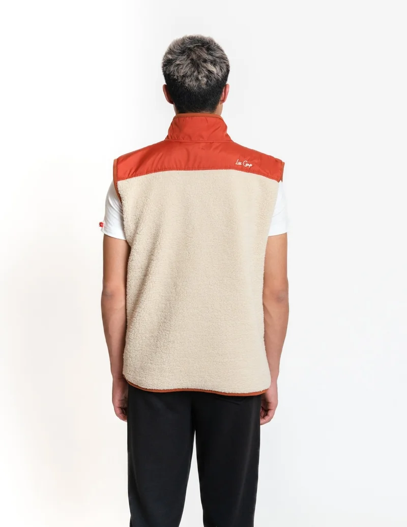 لو كامب Plush Gilet 01 - Cream/brick Men's Vest