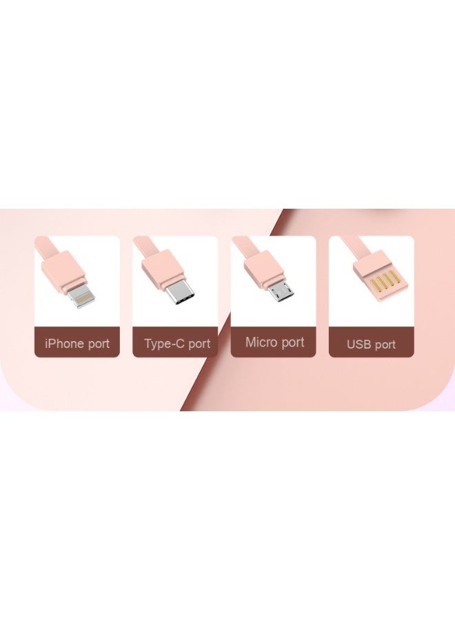 10,000mAh Power Bank with LED Display, Built-in Cable, High Capacity Mini Portable Charger - Image 3