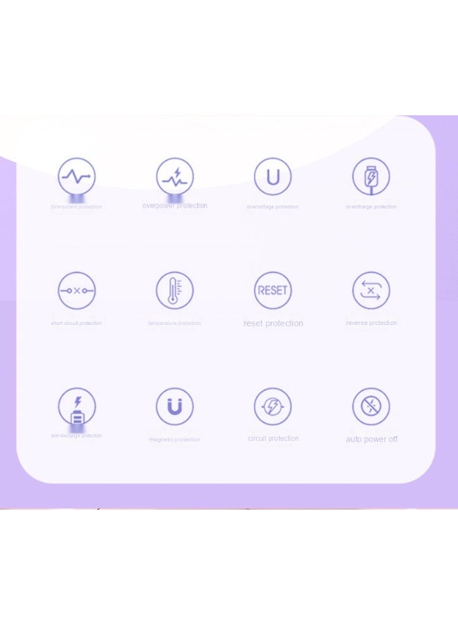 10,000mAh Power Bank with LED Display, Built-in Cable, High Capacity Mini Portable Charger - Image 4