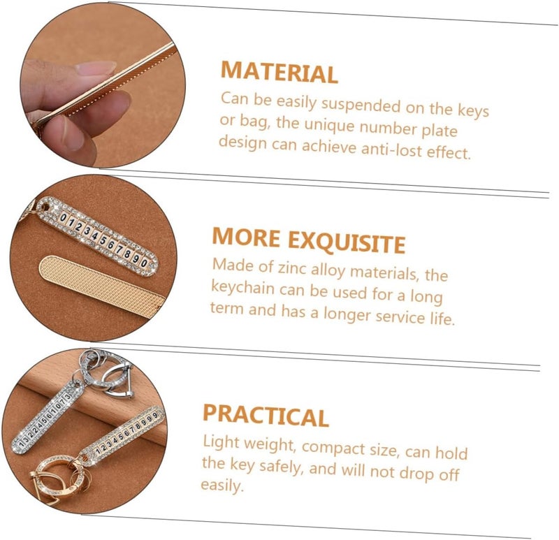 ABOOFAN 2pcs Car Keychain Delicate Key Rings Car Resistant for Boys and Girls Friends Family - Image 4