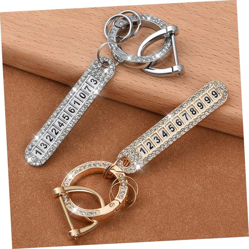 ABOOFAN 2pcs Car Keychain Delicate Key Rings Car Resistant for Boys and Girls Friends Family - Image 3
