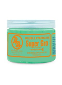 Bronner Brothers Bronner Brothers Double Strength Super Gro - Hair Treatment for Dry Itchy Scalp with Vitamin E, A & D, Coconut Oil, Sage - Nourishes Damaged Hair, Reduces Split Ends & Breakage, Intense Moisture - 6oz  - Image 1