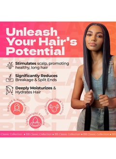 Bronner Brothers Bronner Brothers Double Strength Super Gro - Hair Treatment for Dry Itchy Scalp with Vitamin E, A & D, Coconut Oil, Sage - Nourishes Damaged Hair, Reduces Split Ends & Breakage, Intense Moisture - 6oz  - Image 3