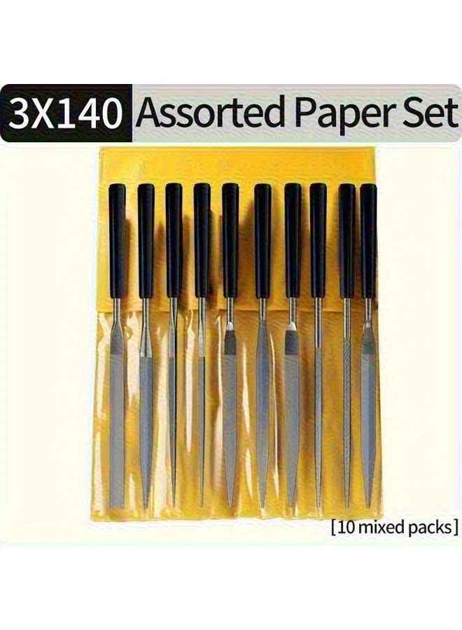 10pcs Heavy Duty Metal File Set With Color Coded Tips For Woodworking Metalworking - Image 2
