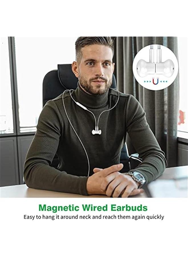 Generic - USB C Headphones Ear Buds for iPhone 16e/16/15 Pro Max Plus, Magnetic USB Type C Earphones Wired Earbuds with Microphone Volume Control HiFi Stereo for iPad Samsung S24 S23 S22 S21 FE, Pixel 9 8 7 6 - Image 1