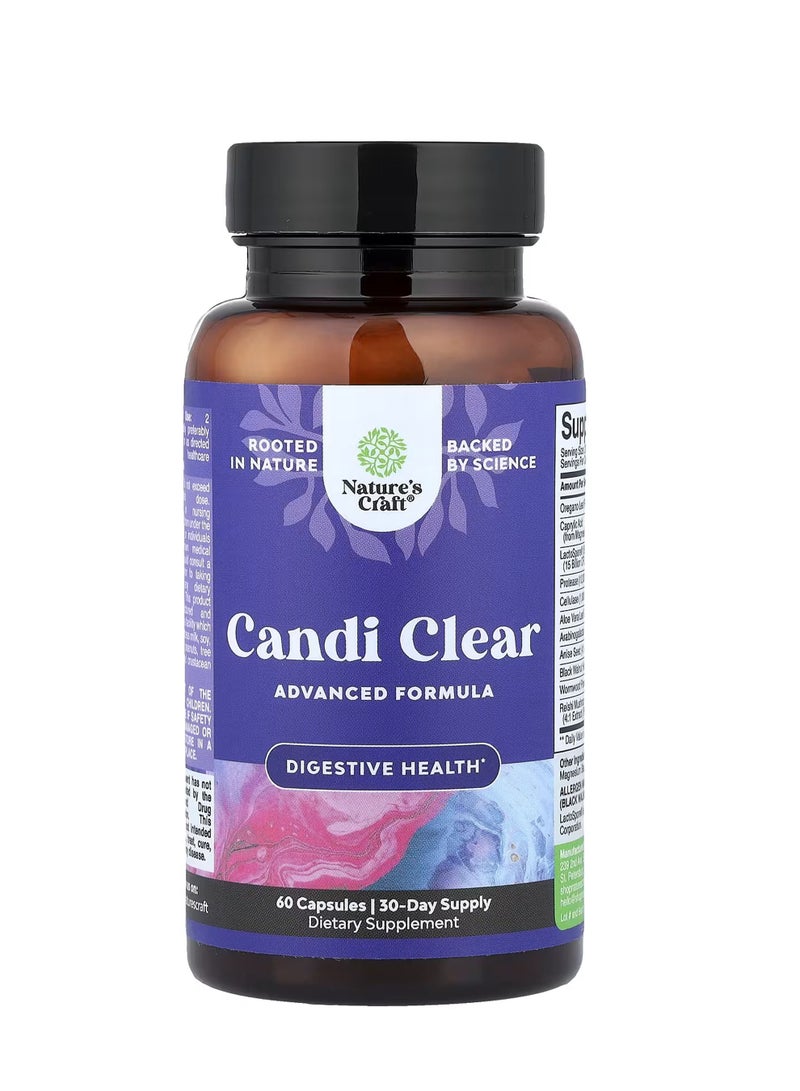 Nature's Craft Candi Clear, 60 Capsules