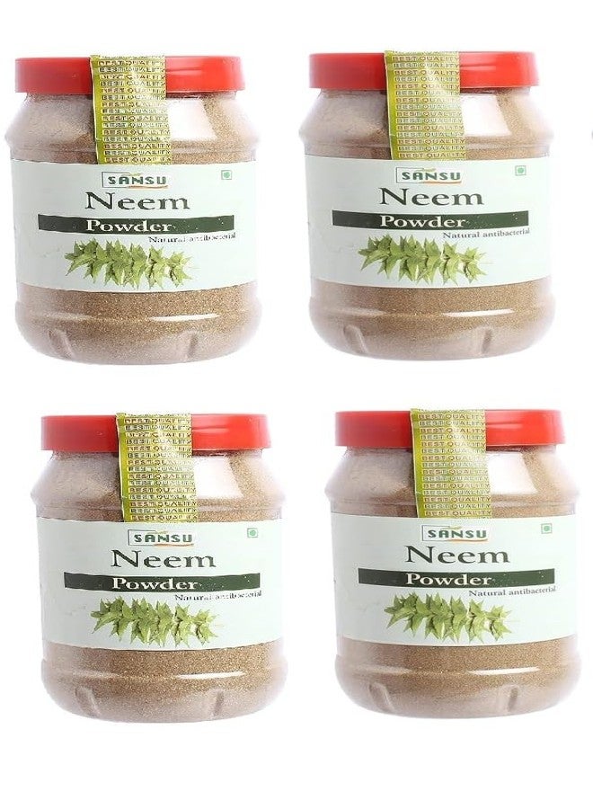 SANSU مسحوق أوراق النيم من سانسو، قوة النيم الطبيعية، للعناية بالبشرة، العناية بالوجه، العناية بالشعر، أيورفيدا 200 غرام (عبوة من 4) - Image 2