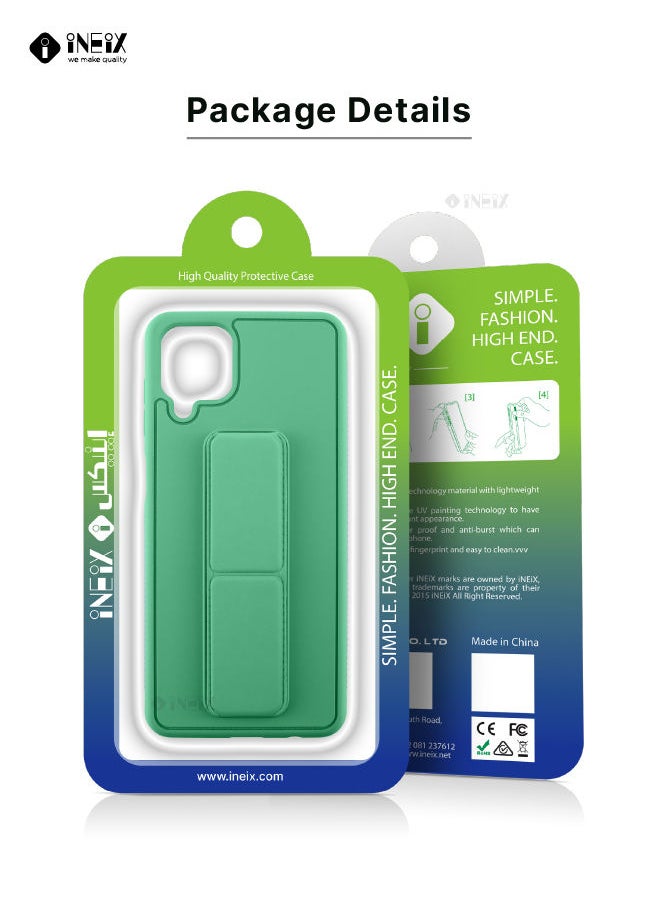 INEIX - 3 in 1 Magnetic Hand Grip Holder Case For Samsung Galaxy A12 Mint - Image 1