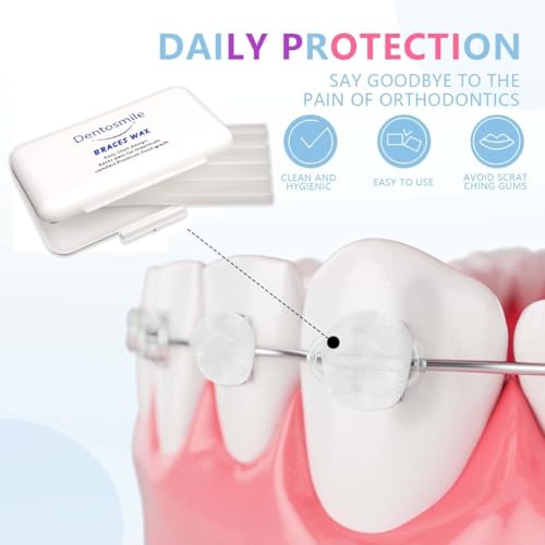 Dentosmile Dental Orthodontic Wax for Braces/Bracket Gum - 5 Strips Per Box (1) - Image 4