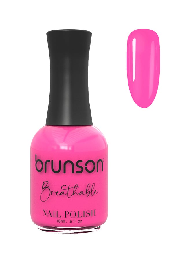 brunson Breathable Nail Polish Halal nail polish Wudu friendly Quick-Dry Vegan long lasting but easy peel off   18ml BH048