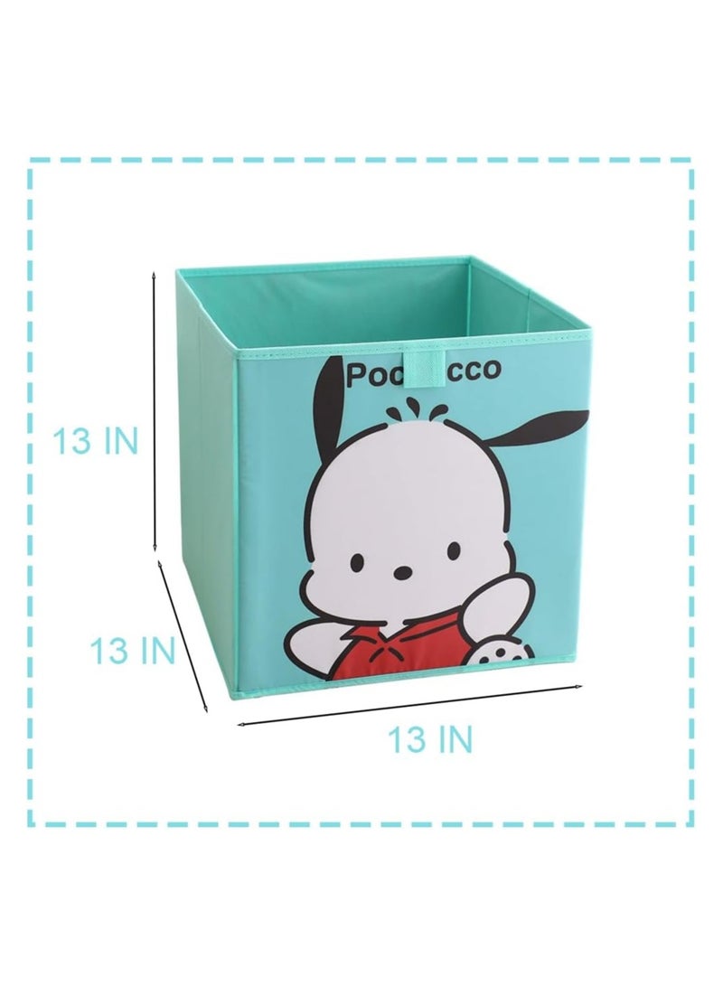general 13 ‘x13’ Cute Large Capacity Collapsible Storage Box, 36L Kawaii Cartoon Collapsible Basket Organiser Box for Closet, Shelf, Office, Bedroom and Toy Storage - Image 2