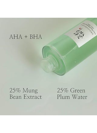 Green Plum AHA BHA Toner Refreshing Facial Essence Moisturizer Mild Exfoliating Salicylic Acid for All Skin Types, Korean Skin Care for Men Women 150ml 5.27 fl.oz 150ml - view 3