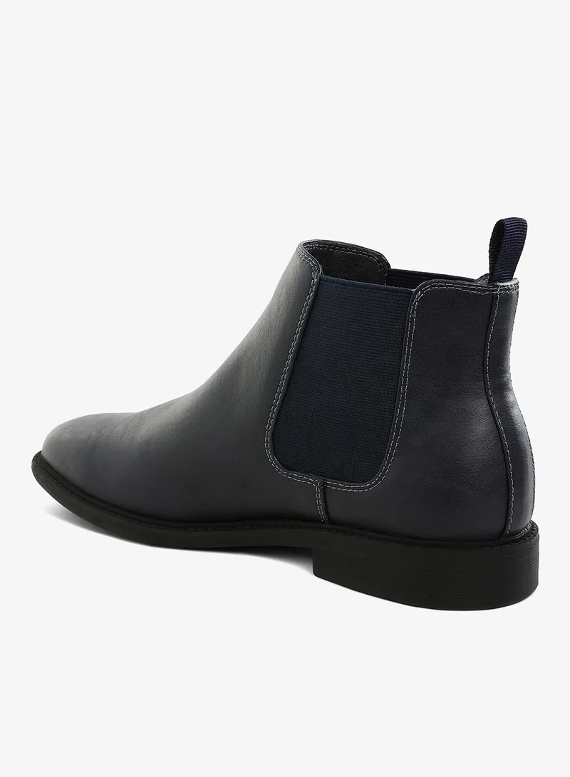 London Rag Navy London Rag Men's Faux Leather Chelsea Boots in Navy for Men | Best Price UAE