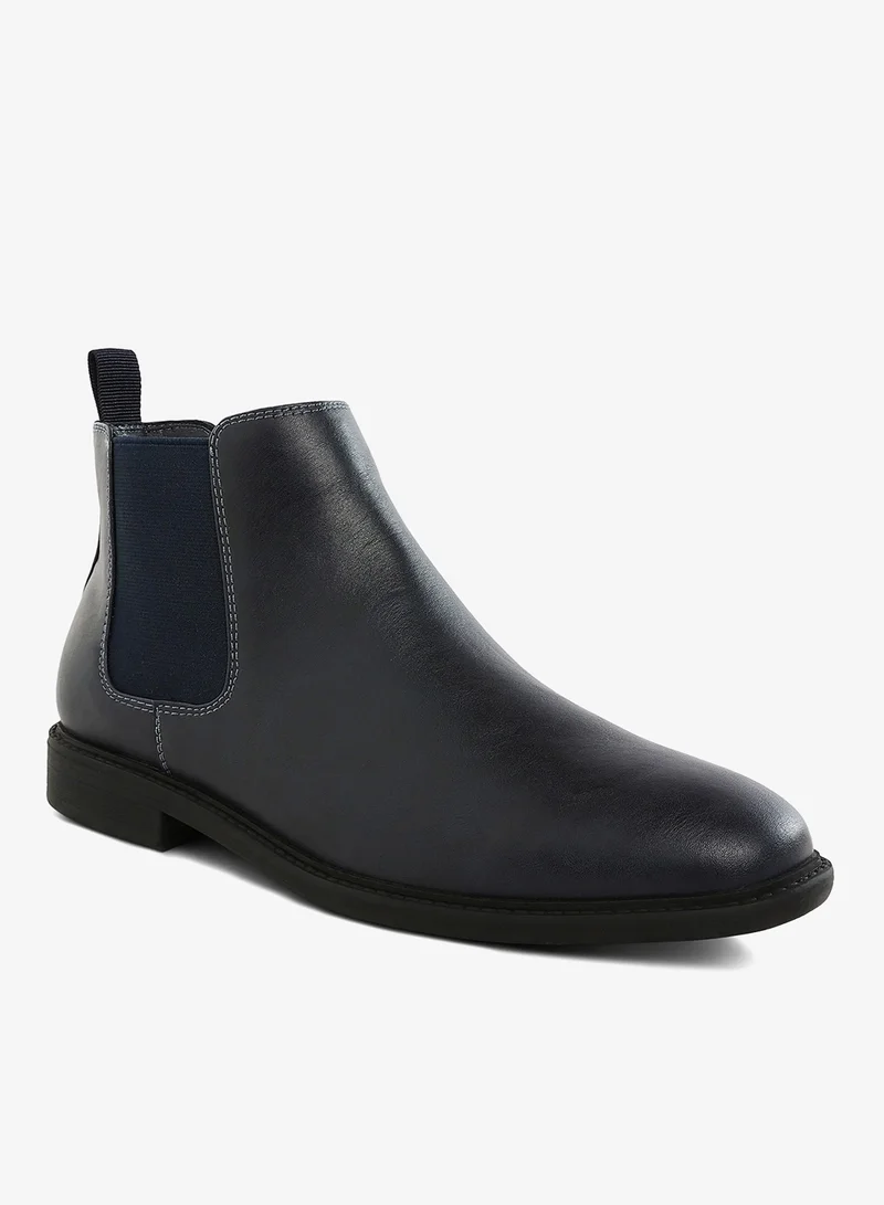 London Rag  London Rag Men's Faux Leather Chelsea Boots in Navy for Men | Best Price UAE