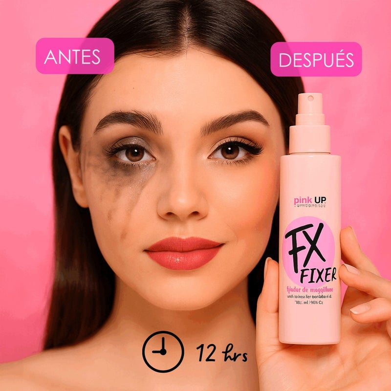 PINK UP FX Fixer | Setting Spray | Skin Care| Deeply hydrates facial skin| Beauty | Spray for Make up | Keeps your makeup for more than 12 hours | Model PKSK01 - Image 4