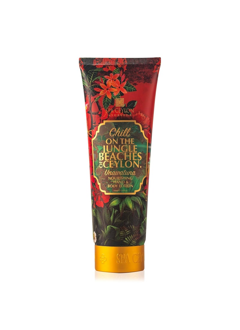 spa ceylon SPA CEYLON NOURISHING HAND  BODY LOTION Unawatuna  Floral  Fruity Lotion  Delicate Everyday Care  BeachInspired  Vegan  Organic 160ml 
