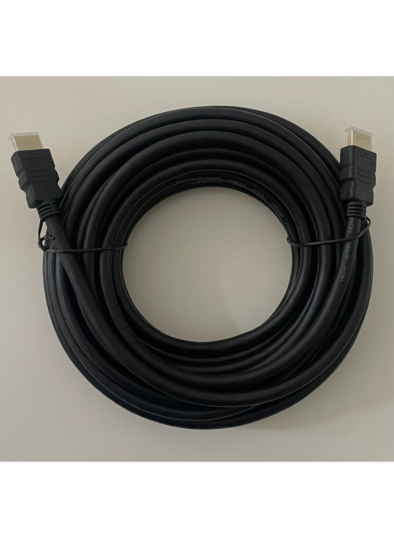T Tech High Speed HDMI Cable with 4K Ultra HD 2160P Resolution and 3D Support – Gold Plated, in Black Color - Image 1