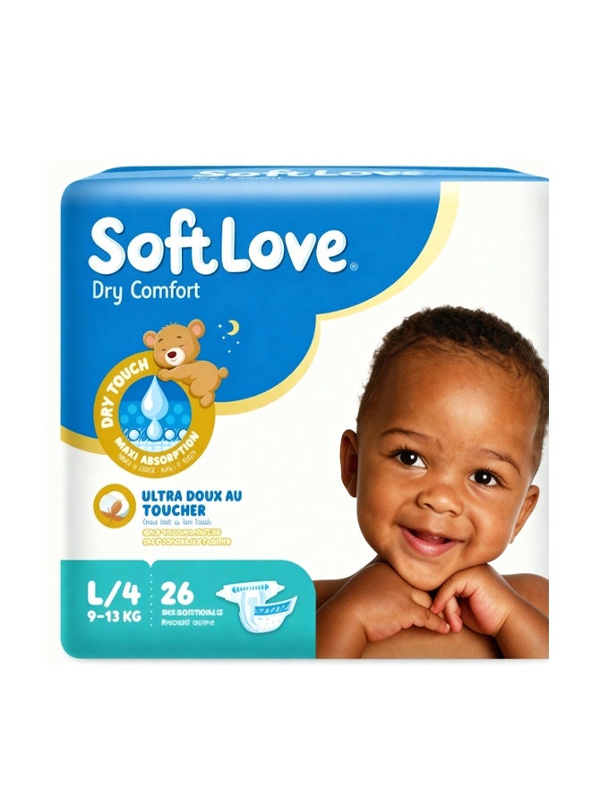 mysoftlove 9>13kg Large Baby Diaper 26’s - Image 2