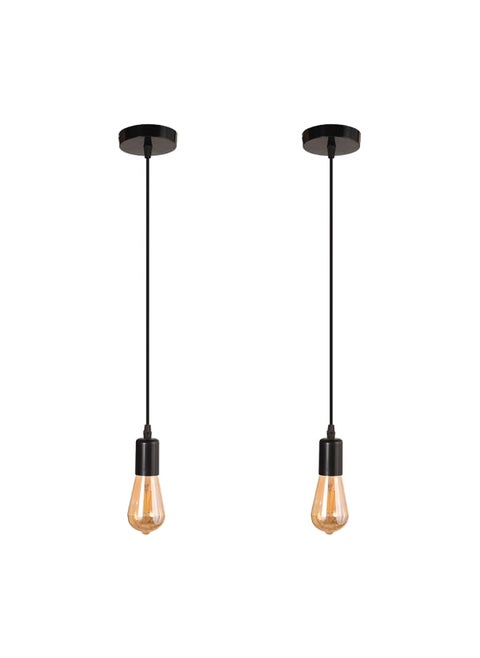 2 Pcs Single Cable Pendant For All Uses, Distinctive And Elegant Shape 10x10x60 cm