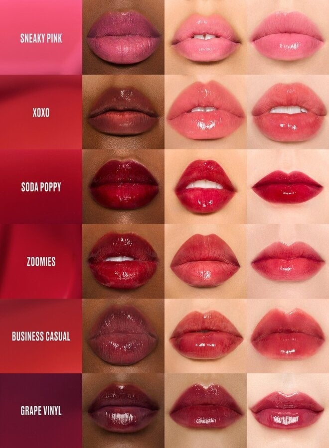 MAC Cosmetics MAC Lustreglass Lip Tint Sneaky Pink - Soft Cool Pink Glossy Lip Tint with Long-Lasting Stain 3 mL - Image 3