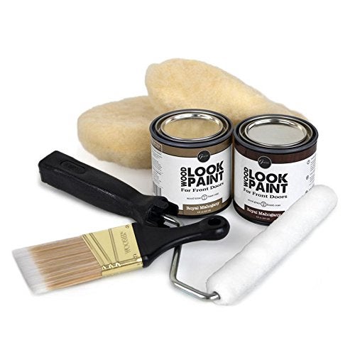 Giani Wood Look Paint Kit for Front & Interior Doors (Royal Mahogany) - Image 3