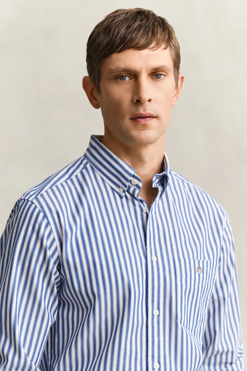 GANT Regular Classic Poplin Stripe Shirt
