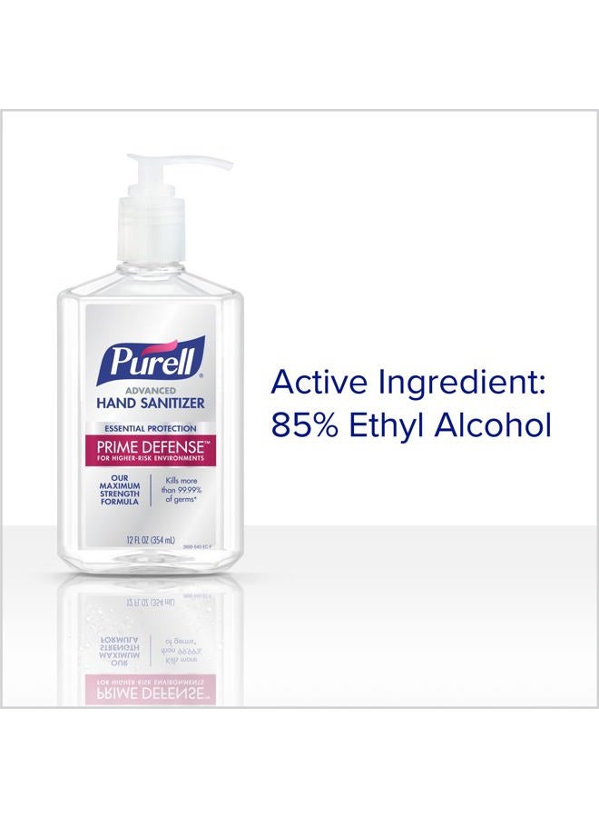 PURELL PRIME DEFENSE Advanced Hand Sanitizer, 85%, Maximum Strength Formula, 12 fl oz Pump Bottles (Pack of 4) - 3699-06-EC2 - Image 4