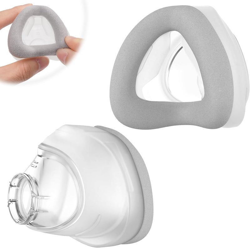 2 Packs Replacement Cushions for Airtouch N20 Medium, N20 Memory Foam Nasal Cushion Supplies, Secure Seal and Softer for Enhanced Comfort, Supplied