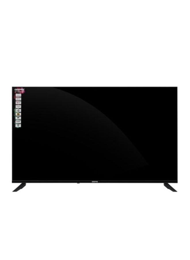 GEEPAS - 50" 4K Ultra HD LED TV| WebOS Hub Powered, AV Mode, Frameless Design| with Remote Control and Wall Bracket, HDMI and USB Ports| Licensed Contents and Pre-Installed Apps| GLED5040TSUHD - Image 1