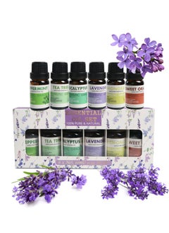 Generic 6-pack Aromatherapy Essential Oil Humidifier Essential Oil Six Scents Multi-color Gift Set Soothing and Relaxing Body Aromatherapy Essential Oil Gifts for Men and Women  - Image 1
