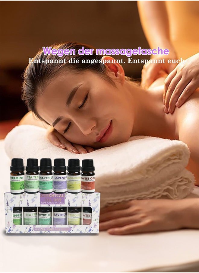 Generic 6-pack Aromatherapy Essential Oil Humidifier Essential Oil Six Scents Multi-color Gift Set Soothing and Relaxing Body Aromatherapy Essential Oil Gifts for Men and Women  - Image 4