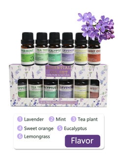 Generic 6-pack Aromatherapy Essential Oil Humidifier Essential Oil Six Scents Multi-color Gift Set Soothing and Relaxing Body Aromatherapy Essential Oil Gifts for Men and Women  - Image 2