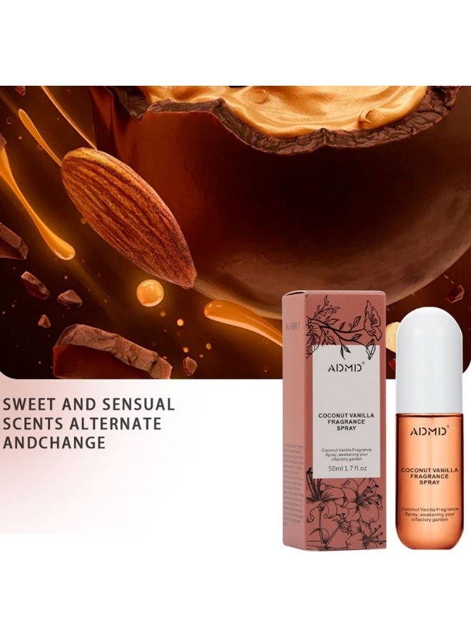 أ.د.م.د.م.د رذاذ عطر جوز الهند والفانيليا الخالي من الكحول - Image 2