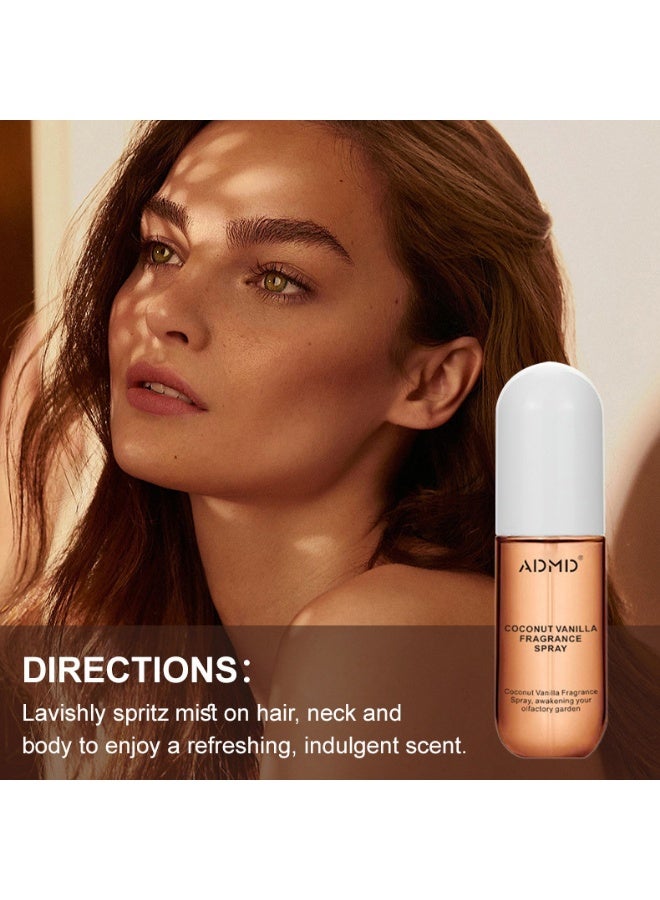 أ.د.م.د.م.د رذاذ عطر جوز الهند والفانيليا الخالي من الكحول - Image 3