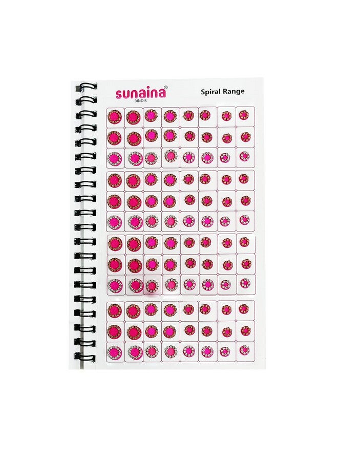 Sunaina (Original) Spiral Multicolor Round Tikka Bindi Sticker Kumkum || Forehead Golden/Silver 2 In 1 Crystal Stone Bindi Book For Women & Girls (Pack Of 948 Bindis) - Image 4