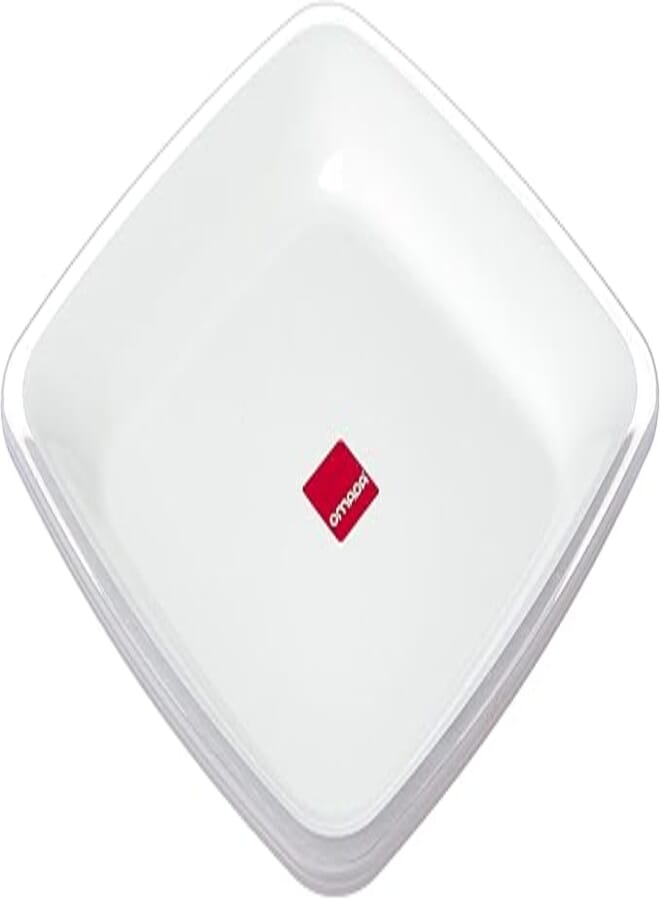 Adamo m4523 - plate (white, acrylic, square)