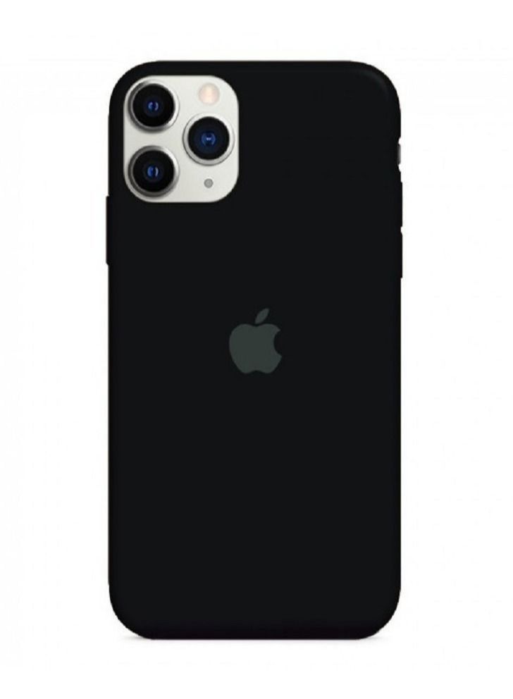 iphone 12 Pro Max Case Soft Liquid Silicone Cover Ultra Slim Full Body Protective 6.5 inch Black - Image 1