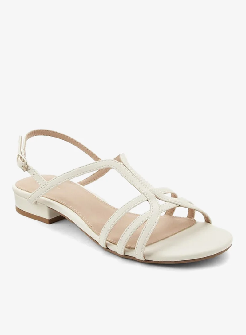 Flora Bella By Shoexpress White Women Strappy Sandals for Women | Best Price UAE